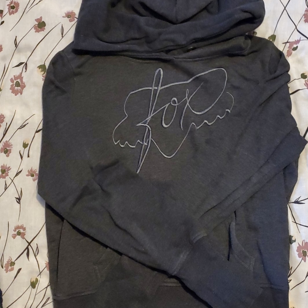 Fox racing juniors grey hoodie